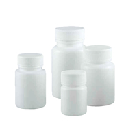 Color blanco botella médica de plástico HDPE tableta botella cápsula con tapa de rosca