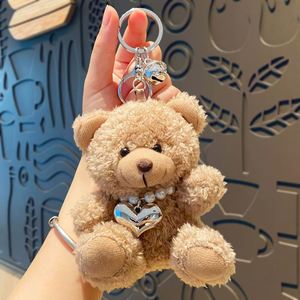 Cute Soft Stuffed Mini Plush Teddy Bear Keychain Cartoon Bunny Rabbit Doll Toys Charm Pendant <b>Key</b> <b>Chain</b> Keyring Backpack - Product Image 6