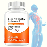 Capsules de soutien cardiovasculaire CoQ10 OEM, 30 capsules pour adultes, fonction cardiovasculaire, énergie, non destiné aux femmes enceintes