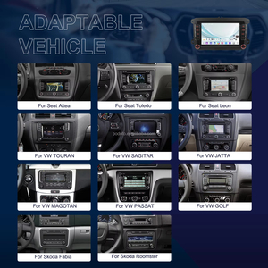 Podofo 7-inch Android Car Radio for VW Magotan Passat Golf Polo Seat Skoda 2+64G Wireless Carplay/Android Auto GPS/WiFi OEM/ODM - Product Image 4