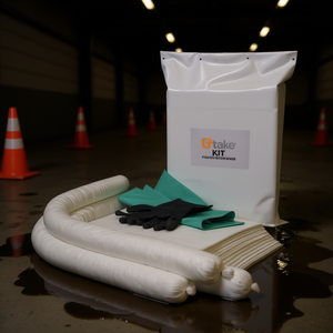 Kit de Respuesta a Derrames de Petróleo, Almohadillas Absorbentes de Emergencia, Guantes y Bolsas - Product Image 3