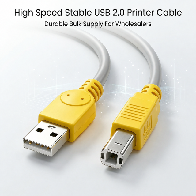 Type a Male to Type B Male Connector Design, Perfect for Connecting Printers to Laptops or Desktops