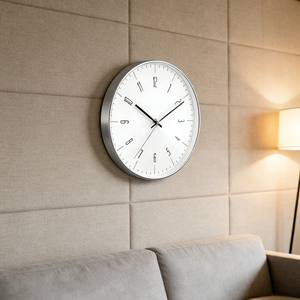 Elegante reloj de pared silencioso de cuarzo, de acrílico blanco electrochapado de 12 pulgadas, moderno, para clínica dental o spa. - Product Image 2