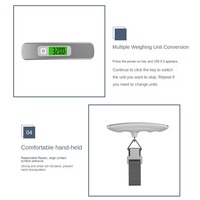 Balance de bagages numérique électronique mini en ABS, 50 kg, avec rétroéclairage et sangle, alimentée par piles, pour voyage, vente en gros usine
