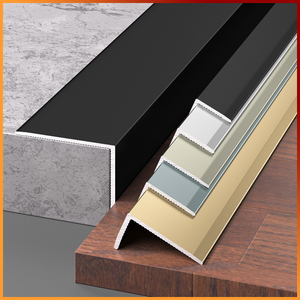 Accessoires de maison modernes, bande de bordure en alliage d'aluminium, protection d'angle en forme de 7, bande de bordure en forme de L, angle droit, garniture de carrelage - Product Image 2