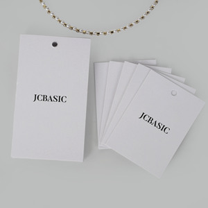 Tùy chỉnh thiết kế in ấn tên Logo giấy may hangtag Nhãn quần áo treo thẻ với chuỗi - Product Image 4