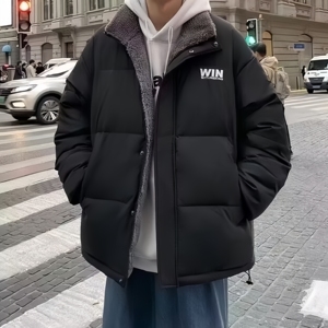 <span class=keywords><strong>Veste</strong></span> décontractée personnalisée de haute qualité, réversible, grande taille, respirante, avec fermeture éclair, imperméable, pour l'hiver - Product Image 2