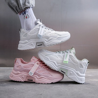 Baskets respirantes en maille confortable à lacets pour femmes, chaussures à plateforme de marche, décontractées, nouvelle collection printemps