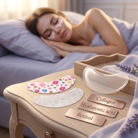 Patchs Hydrogel Personnalisés pour les Yeux, Gel Rafraîchissant au Collagène pour la Nuit, Lisse les Rides, Élimine les Yeux Gonflés