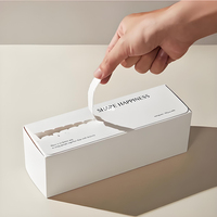 Boîte d'expédition en carton ondulé personnalisée avec bande de fermeture éclair, écologique, jetable, scellée