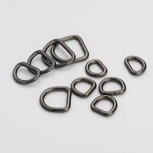 Accesorios para bolsas de Metal, anillos en <span class=keywords><strong>D</strong></span>, alambre de 3,8mm de diámetro, hebilla de anillo en <span class=keywords><strong>D</strong></span> sin soldar de hierro, herrajes para correa de bolso, mochila, equipaje - Product Image 2