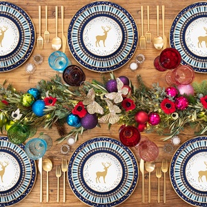 Jakun — assiettes en céramique, vente en gros, 9 pièces - Product Image 5