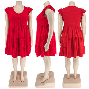 BH1024 abiti da donna senza maniche estivi alla <span class=keywords><strong>moda</strong></span> <span class=keywords><strong>taglie</strong></span> forti a Line Swing - Product Image 6