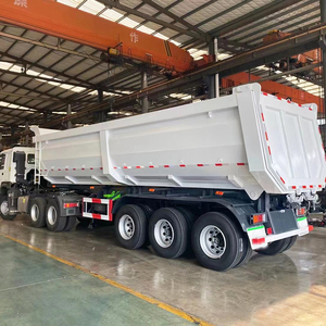 Semi-remorque benne latérale en U robuste en acier de haute qualité, fabriquée en Chine, avec une charge utile de 30 000 kg - Product Image 2