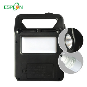 Espeon Portable Solar Power Station 6V DC Output 5.7V USB 5V <b>Battery</b> 18650 <b>3.7V</b> Flashlight Light Emergency Lighting - Product Image 1