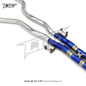 Tuyau d'échappement COC Valvetronic Catback pour <span class=keywords><strong>Audi</strong></span> <span class=keywords><strong>A6</strong></span> <span class=keywords><strong>C7</strong></span> 3.0T 2012-2018 Échappement en titane avec clé de télécommande - Product Image 3