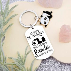 Custom Logo Cute Panda Keychain for Girls Panda Lovers Jewelry Gifts Animal Keyring Christmas Birthday Party Favors OEM Factory - Product Image 6