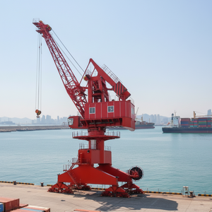 Mobile Port Crane 40 ton Level Luffing Portal Gantry Crane 50 ton Merek SGY Komponen Inti Gear untuk Kontainer 40ft 50ft - Product Image 2