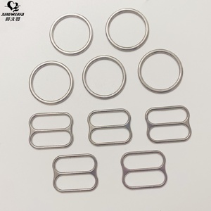 20mm bạc vòng điều chỉnh nickle miễn phí phẳng loại AB dày lớn cao hơn LỖ áo ngực khóa bạc Kẽm hợp kim Áo ngực dây đeo vòng và thanh trượt - Product Image 6