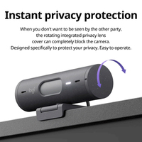 Webcam Brio 500 1080p HDR Full HD dengan Koreksi Cahaya dan Auto-framing