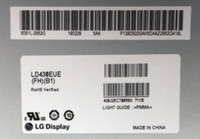 Écran LCD LG 43 pouces LD430EUE-FHB1 FHD S-IPS, panneau LVDS 51 broches, luminosité 450 nits, pour affichages numériques