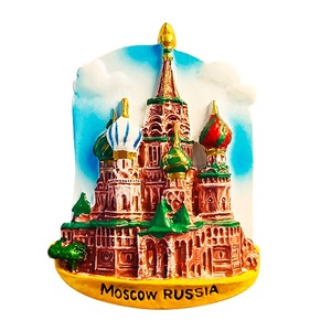 Aimants de réfrigérateur en résine 3D personnalisés, souvenirs touristiques de Russie, styles de différents pays, vente en gros - Product Image 1