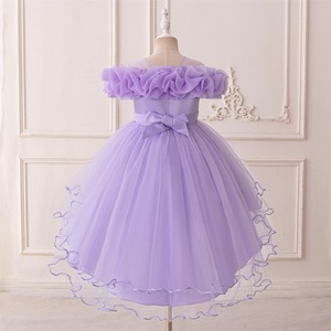 Robe de soirée pour enfants, en dentelle et tulle, pour filles, robe de cérémonie, OEM personnalisé, pour anniversaire, fête, banquet, performance au piano - Product Image 3