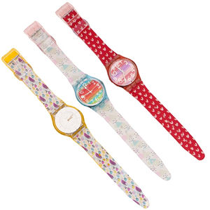 Offre Spéciale impression 16mm 17mm 19mm bandes Silicone Sport caoutchouc bracelets de montre bracelets pour <span class=keywords><strong>Swatch</strong></span> Silicone bracelet de montre - Product Image 6