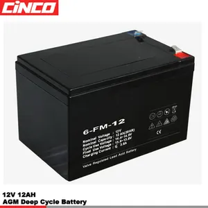 12V 12AH AGM portable low price portable solar panel external battery for solar power system energy storage battery