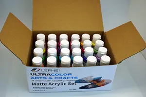 LEPHEI Acrylic Colour Matte 59ml 2OZ 24colors/set Factory OEM Non-toxic