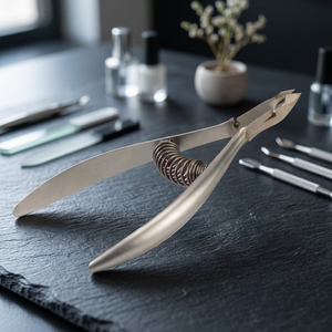 Coupe-cuticules professionnel en acier inoxydable OEM, outil de beauté pour manucure et pédicure, poignée à ressort, mâchoires affûtées, certifié CE - Product Image 3