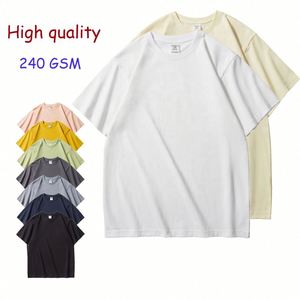 เสื้อยืดผู้ชายผ้าฝ้าย 100% พิมพ์ลายซิลค์สกรีน น้ำหนัก 240 กรัม ใส่สบาย นุ่มพิเศษ รับผลิตแบบ OEM ODM ขายส่ง พร้อมสกรีนโลโก้ตามสั่ง - Product Image 1