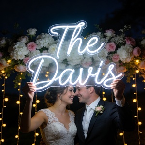 Free Design Custom Wedding Last <strong>Name</strong> Sign Acrylic Neon Sign Wedding LED <strong>Name</strong> Neon <strong>Lights</strong> for Outdoor Decor - Product Image 2