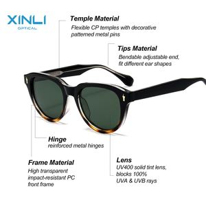 Classic Women's <b>Sunglasses</b> in Gold Plating Metal Paint Fashion Men, Recycled Plastic Glasses Protection - Product Image 5