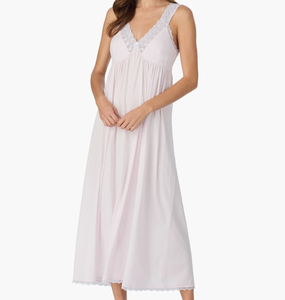 Camisones de Encaje Bordado para Mujer, Ropa de Dormir Sexy, Camisones de Algodón con Ribete de Encaje, Venta al Por Mayor de Fábrica - Product Image 1