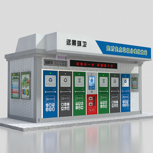 Station de tri et de collecte des déchets municipaux |   Grande maison mobile extérieure pour le stockage des déchets dans les rues urbaines - Product Image 2