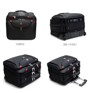 Chất Lượng Tuyệt Vời Xe Đẩy Hành Lý Hành Lý Kinh Doanh Túi Công Suất Lớn Carry-On Vali Nhà Máy Bán Buôn