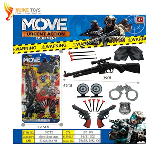 プラスチック製軍用銃ナイフヘルメット付き望遠鏡プレイセット男の子用おもちゃ2025 - Product Image 3