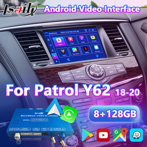Interface vidéo multimédia Android Carplay Lsailt 8+128 Go pour Nissan Patrol Y62 2018-2020 - Product Image 1
