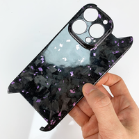 Coque de téléphone portable en Fiber de carbone véritable noir brillant de haute qualité pour iPhone 16 Pro et 16 Pro Max couverture à la mode