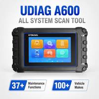 UDIAG A600 Scanner OBD2 complet, 37+ fonctions de réinitialisation, outil de diagnostic automobile, lecteur de codes de tous les systèmes pour plus de 100 marques, ABS, SRS, EPB, DPF