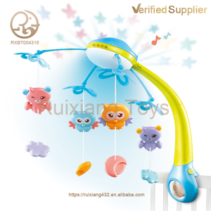Juguete de fábrica <span class=keywords><strong>para</strong></span> guardería, cuna de bebé de plástico multifuncional, proyección móvil, luz nocturna, cama Musical relajante, colgador de campana - Product Image 2