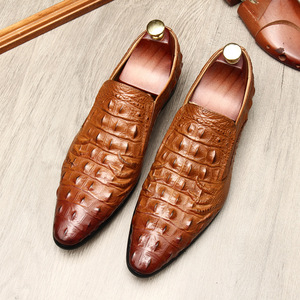 Chaussures habillées de luxe pour hommes en cuir de vachette de haute qualité, à lacets, bout carré, légères et respirantes, pour les fêtes, collection 2026 - Product Image 5
