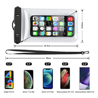 Fournisseur d'usine Pochette étanche pour téléphone, Sac de téléphone étanche transparent, Sac de téléphone étanche