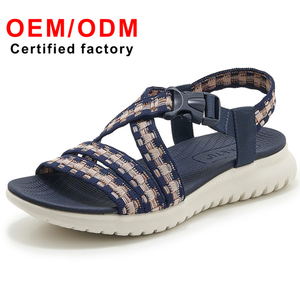 Sandales de sport décontractées d'été pour femmes, confortables, tissées, grande taille, chaussures de plage, nouvelle arrivée, fermeture à lanières tendance - Product Image 3