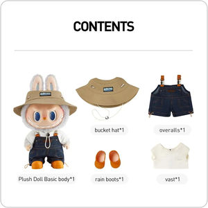 Original PopMart Labubus Fall Wild Spring Farmers Home Collection juguetes de peluche PVC vinilo cara muñeca llaveros edición de coleccionista - Product Image 3