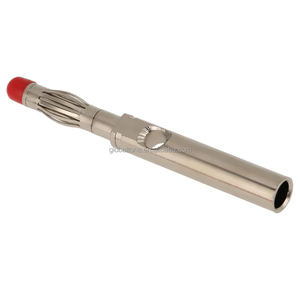 Konektor Stackable Jantan Tipe Banana Plug 4mm dengan Isolasi Penuh untuk Pengujian, Dilengkapi Adaptor Jack Banana untuk Kabel Uji Multimeter dan Probe - Product Image 2