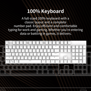 Full Size 104-Key Wired Mechanical Gaming <b>Keyboard</b> for Layout Blue Switch LED Backlight Double ABS Keycaps Full Size 104 Keys Wi - Product Image 5