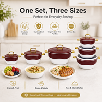 Boîte de rangement alimentaire à trois couches avec couvercle hermétique, empilable, pour la conservation des aliments frais, pour réfrigérateur, garde-manger, cuisine, usage domestique
