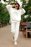 2024 ensembles de jogging vierges personnalisés survêtement lourd femmes surdimensionné mode survêtement